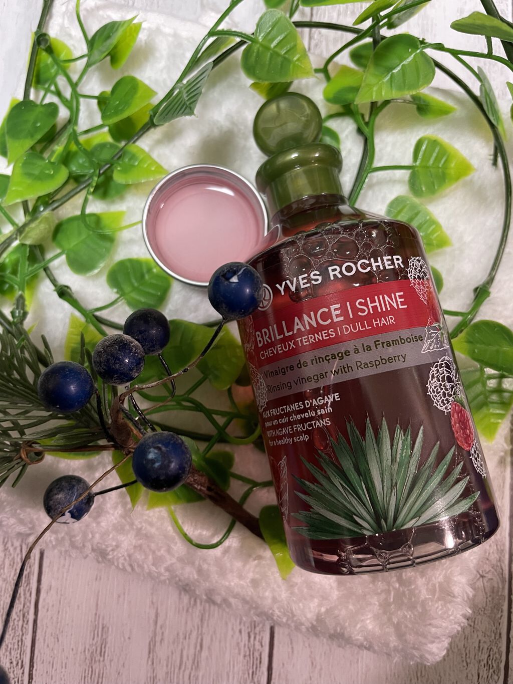 リンシングビネガー シルキーシャイン さらキララズベリー/イヴ・ロシェ/洗い流すヘアトリートメントを使ったクチコミ（1枚目）