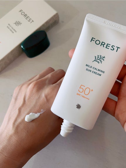 フォレスト マイルドカーミングサンクリーム/FoRest by Greenfinger/日焼け止めクリームを使ったクチコミ(1枚目)
