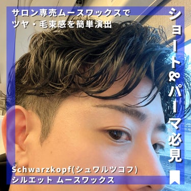 シルエット ムースワックス/シュワルツコフ プロフェッショナル/ヘアムースを使ったクチコミ（1枚目）