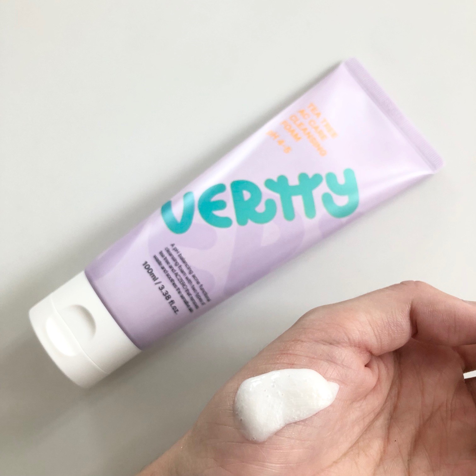 ティーツリーACケアクレンジングフォーム[ph4-5]/Vertty/洗顔フォームを使ったクチコミ（3枚目）