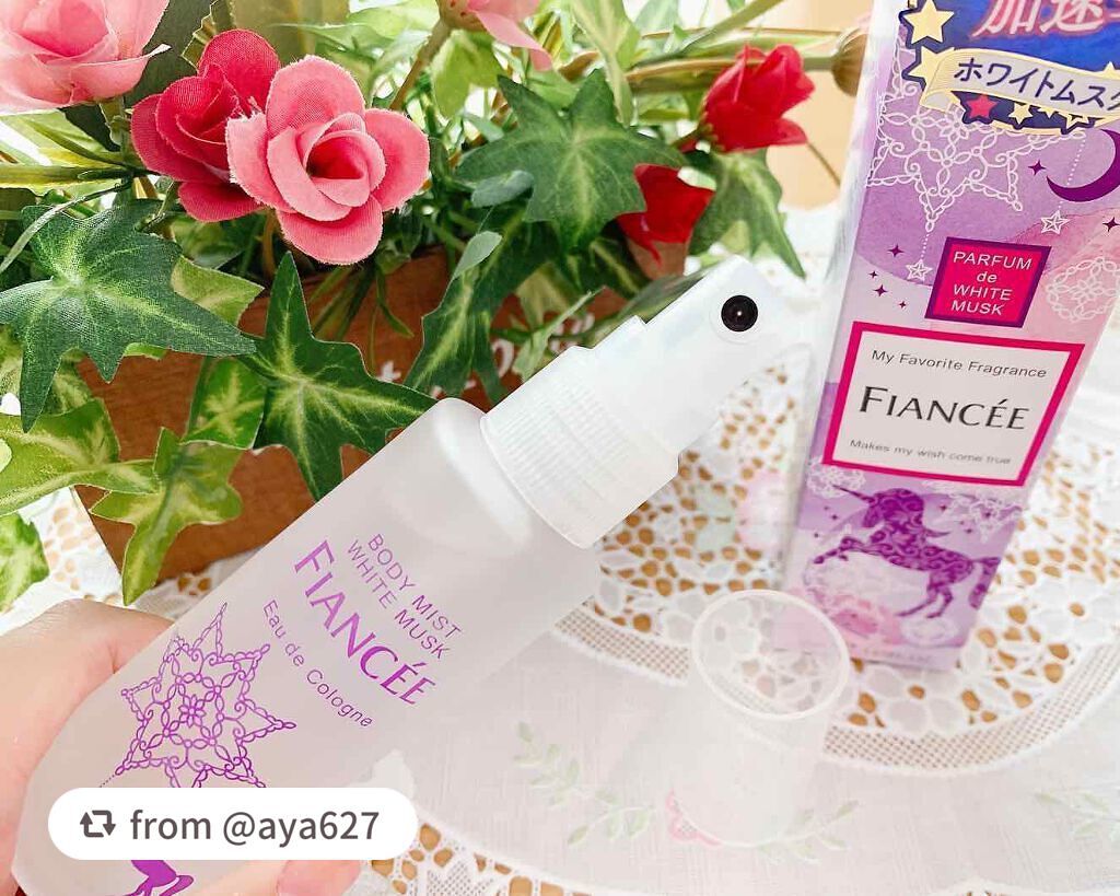 ボディミスト ホワイトムスク/フィアンセ/香水(レディース)を使ったクチコミ(3枚目)
