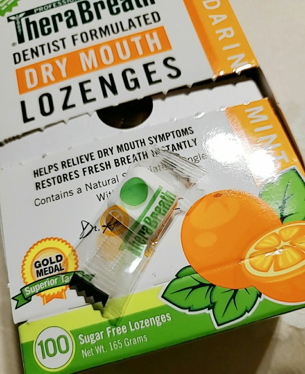 ドライマウスロゼンジ マンダリンミント/セラブレス/その他オーラルケアを使ったクチコミ（2枚目）