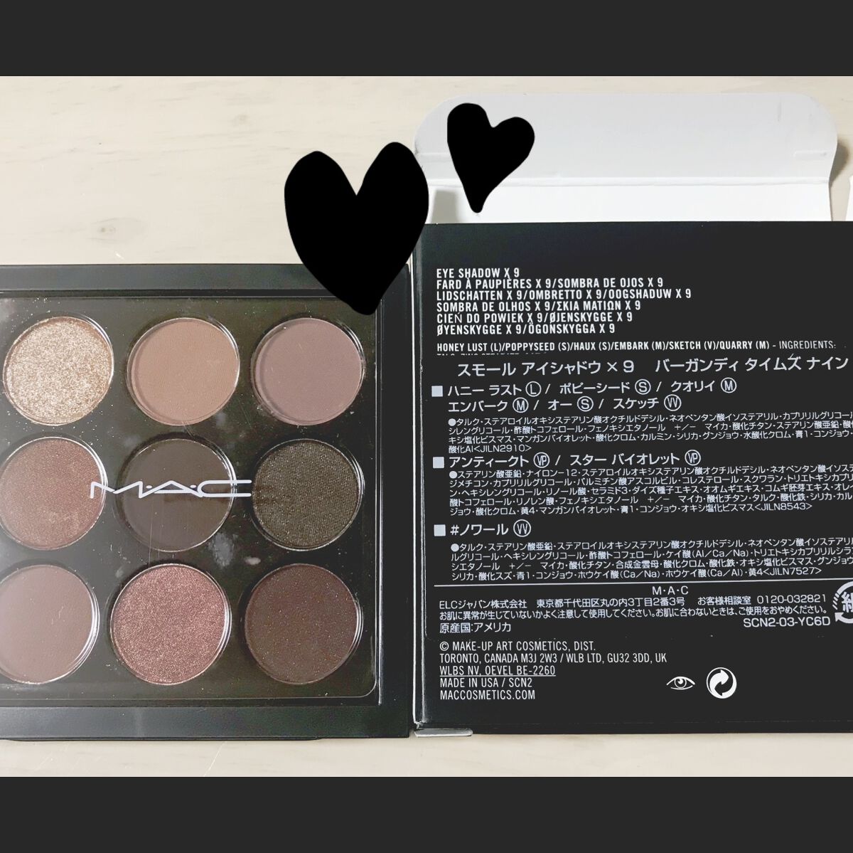 スモール アイシャドウ×9/M・A・C/アイシャドウパレットを使ったクチコミ（1枚目）