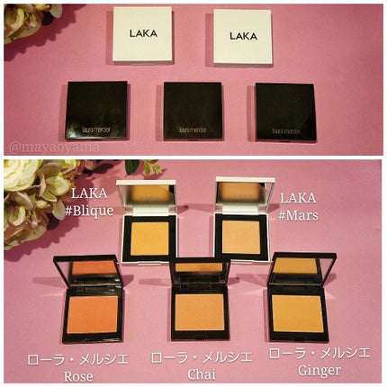 ジャストチーク/Laka/パウダーチークを使ったクチコミ(3枚目)