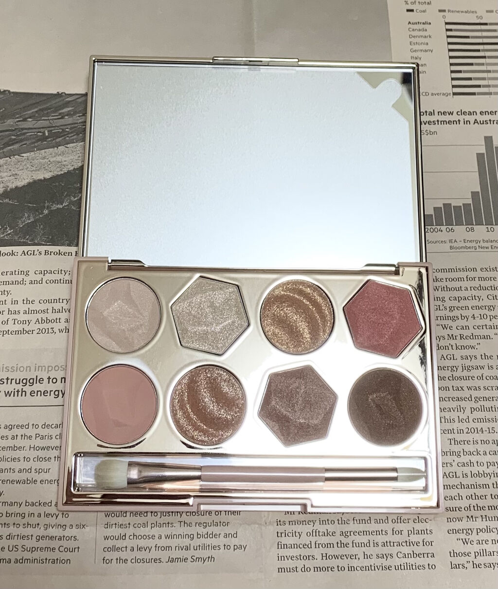 プリズム エアー アイ パレット/CLIO/アイシャドウパレットを使ったクチコミ（2枚目）