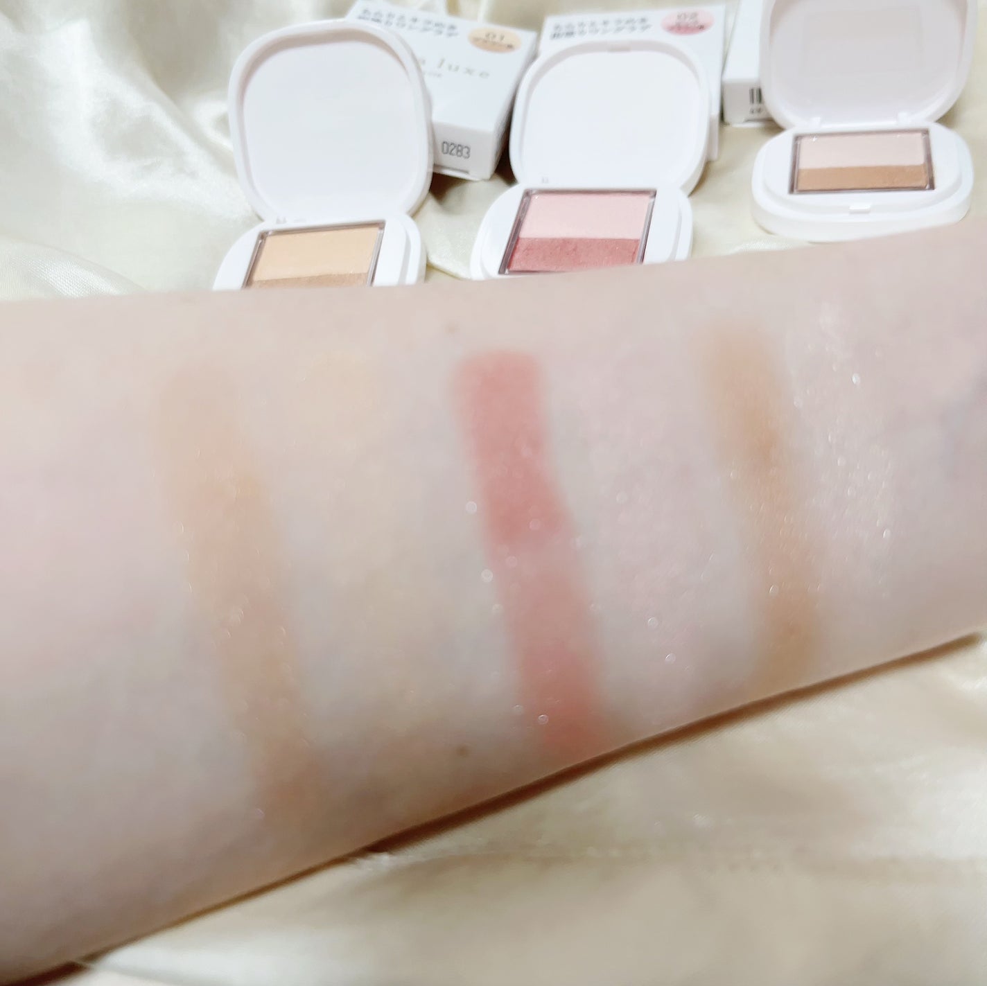 アイカラー/media luxe/アイシャドウパレットを使ったクチコミ(2枚目)