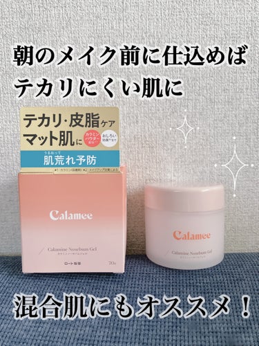 Tゾーンはテカるけど頬は乾燥する…
そんな混合肌さんにオススメ！

✔︎Calamee カラミンノーセバムジェル

化粧水の後に使用してメイク崩れ防止対策！
余分な皮脂を抑えることでテカリや皮脂をコント