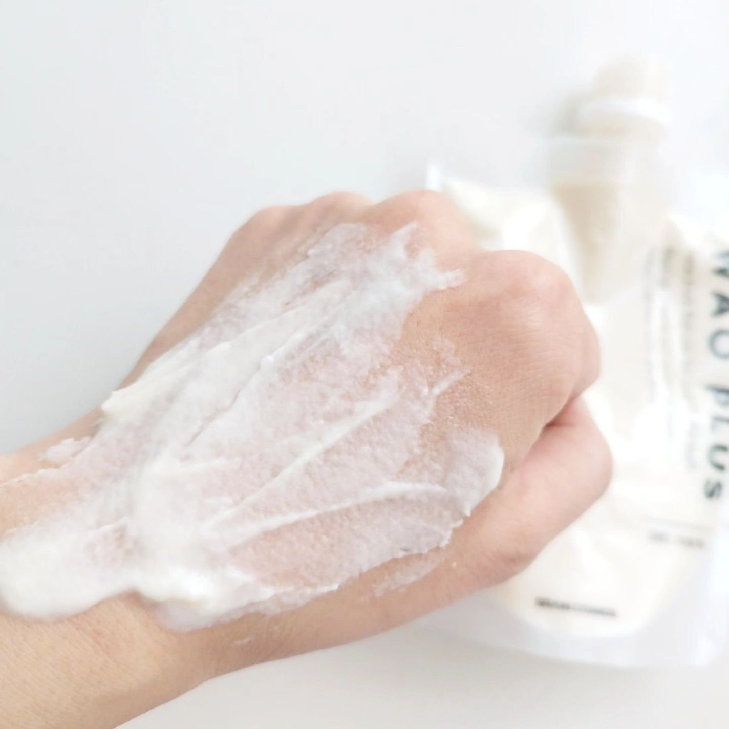 skinmarche WAOPLUS プラントベースミルクブースターマスク/ブレーンコスモス/洗い流すパック・マスクを使ったクチコミ(4枚目)