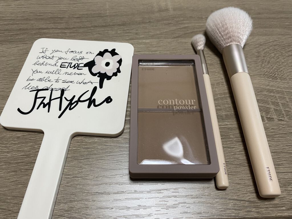 コントゥアパウダー フェイスブラシ/ETUDE/メイクブラシを使ったクチコミ（2枚目）
