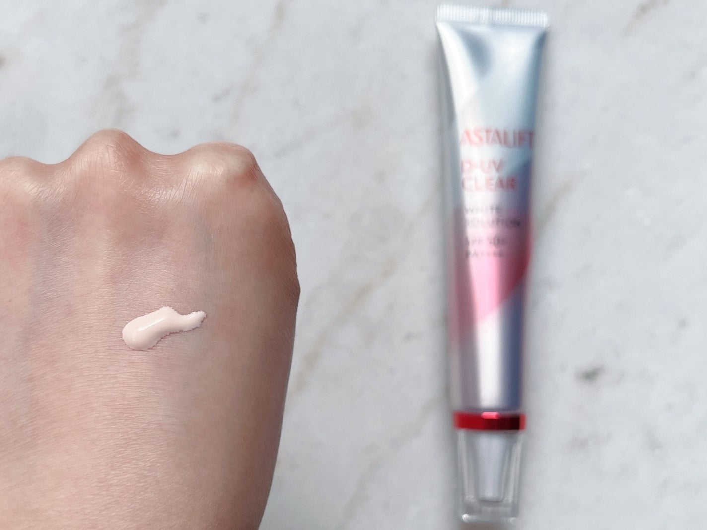 D-UVクリア ホワイトソリューション/アスタリフト/日焼け止めクリームを使ったクチコミ(2枚目)