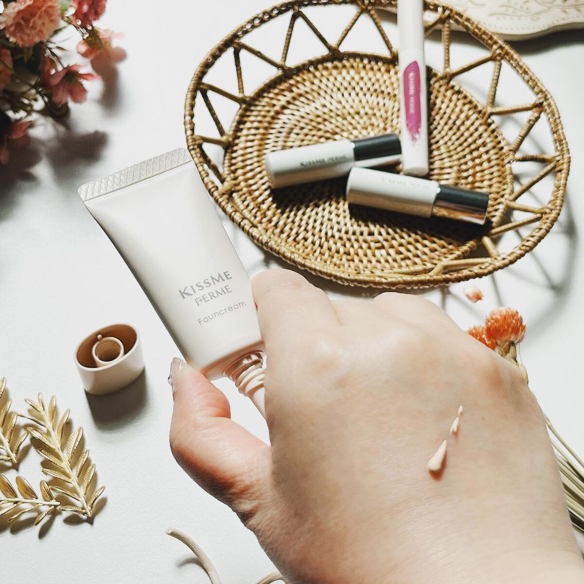 ベースアンドシー コンフォートスキンメイククリーム/キスミー/化粧下地を使ったクチコミ(6枚目)