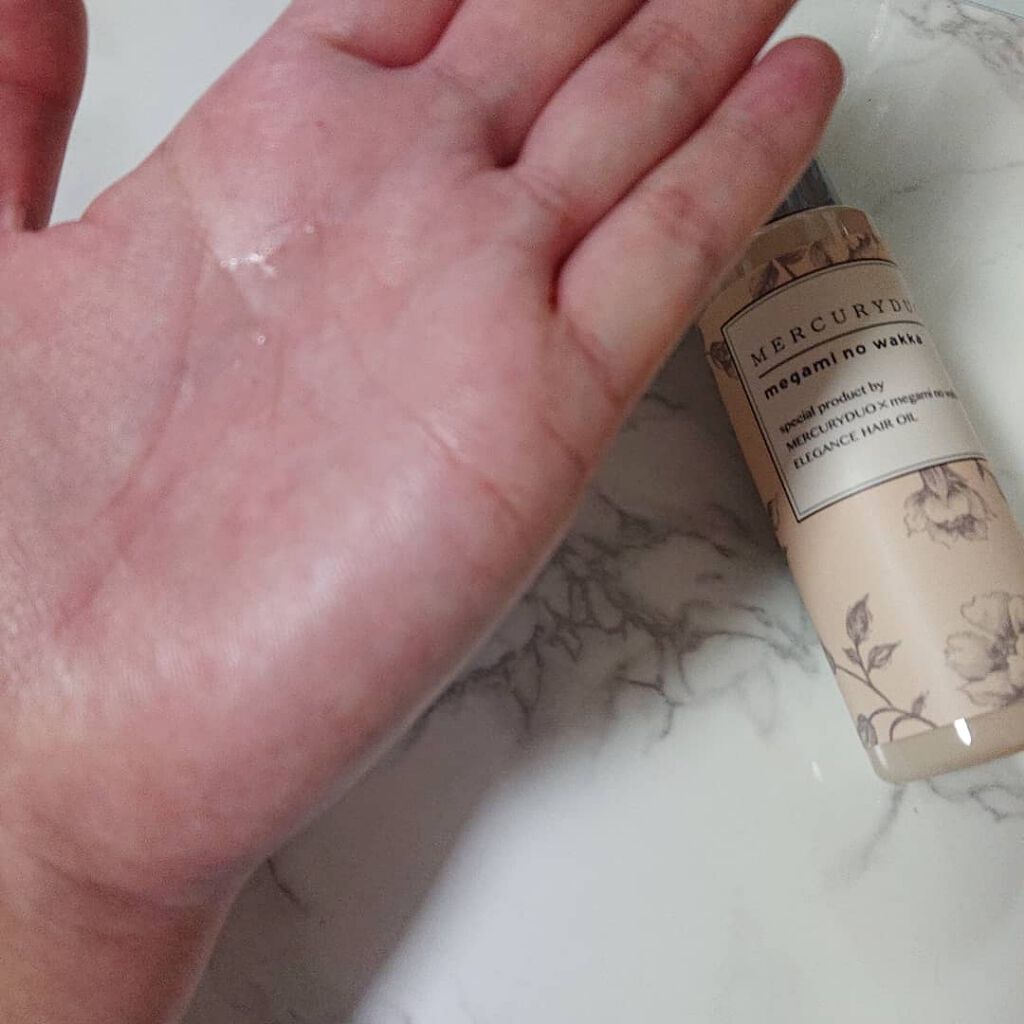 MERCURYDUO by megami no wakka ELEGANCE HAIR OIL/R&/ヘアオイルを使ったクチコミ(2枚目)