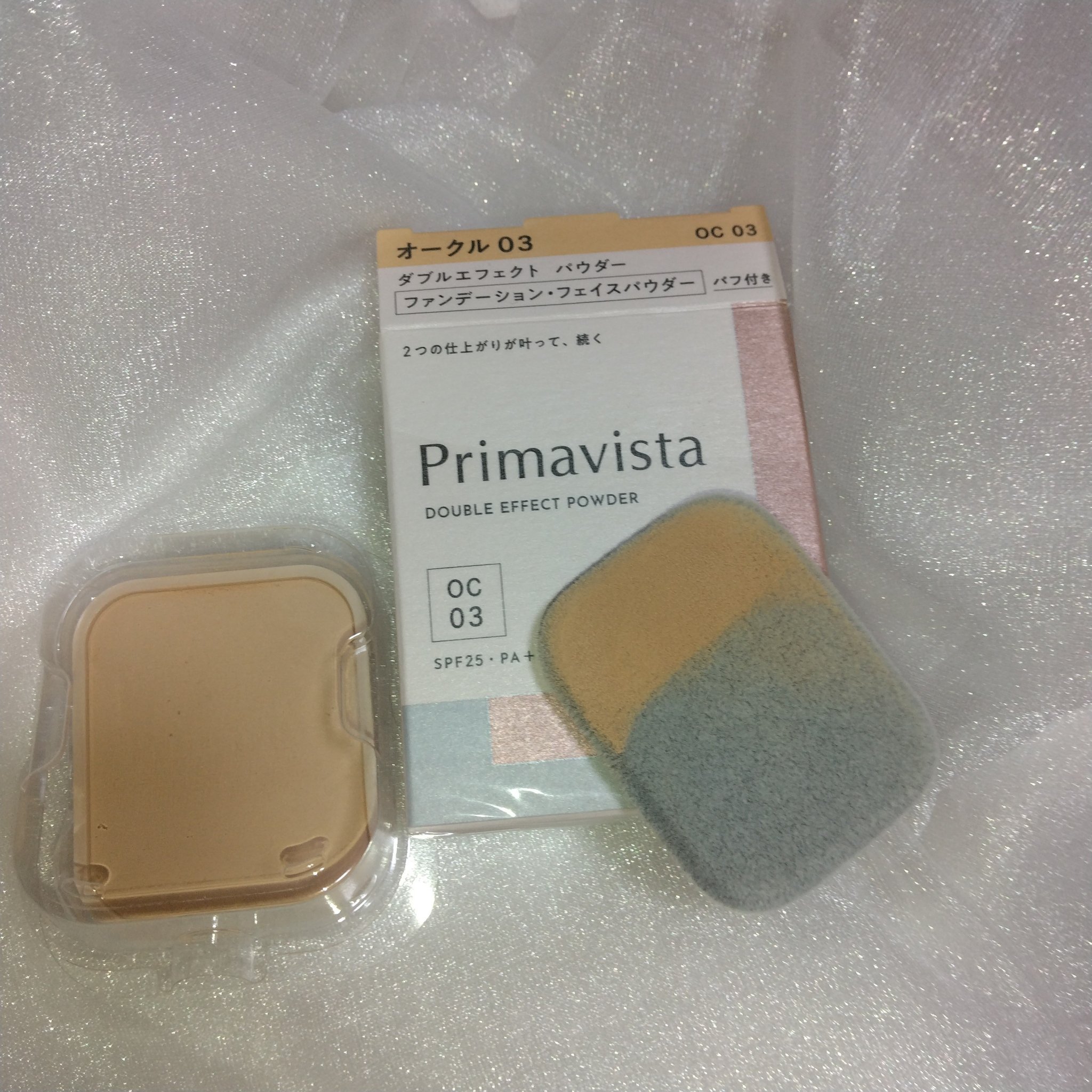 ダブルエフェクト パウダー OC03 オークル03/プリマヴィスタ/パウダーファンデーションを使ったクチコミ（1枚目）