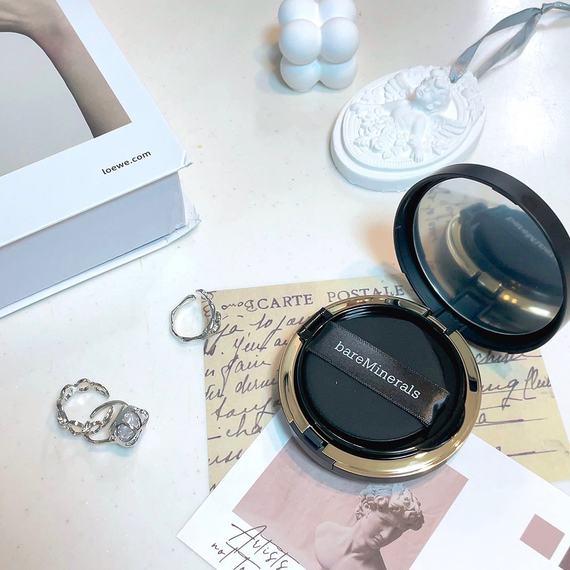 オリジナル ピュア セラム カバーアップ クッション/bareMinerals/クッションファンデーションを使ったクチコミ（3枚目）