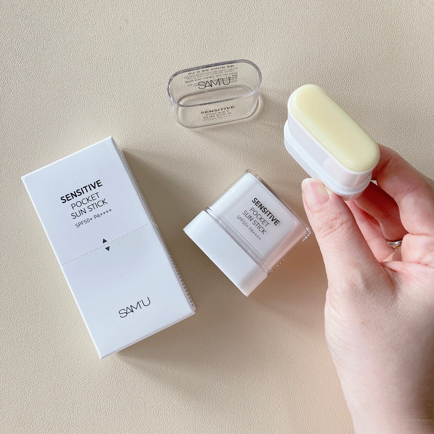 センシティブポケットサンスティック/SAM'U/日焼け止めスティックを使ったクチコミ(1枚目)