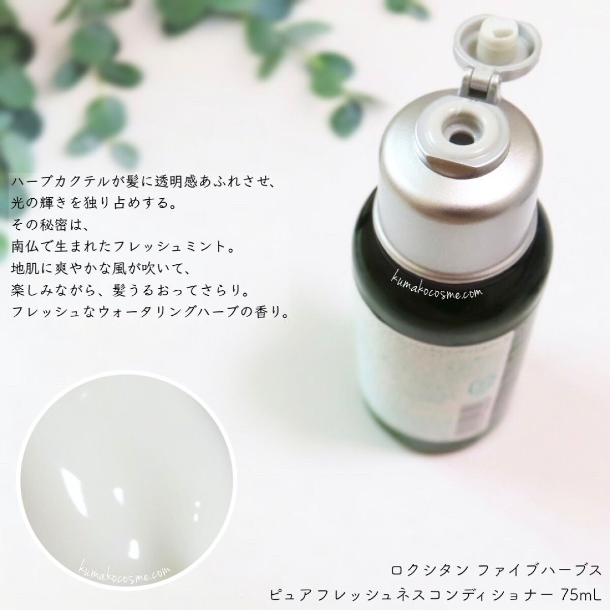 ファイブハーブス ピュアフレッシュネス シャンプー/コンディショナー/L'OCCITANE/市販シャンプーを使ったクチコミ(5枚目)