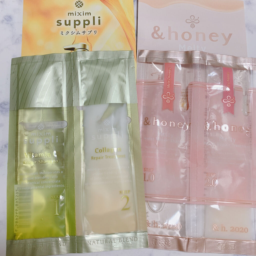 &honey Melty モイストリペア シャンプー1.0／モイストリペア ヘアトリートメント2.0/&honey/市販シャンプーを使ったクチコミ（1枚目）