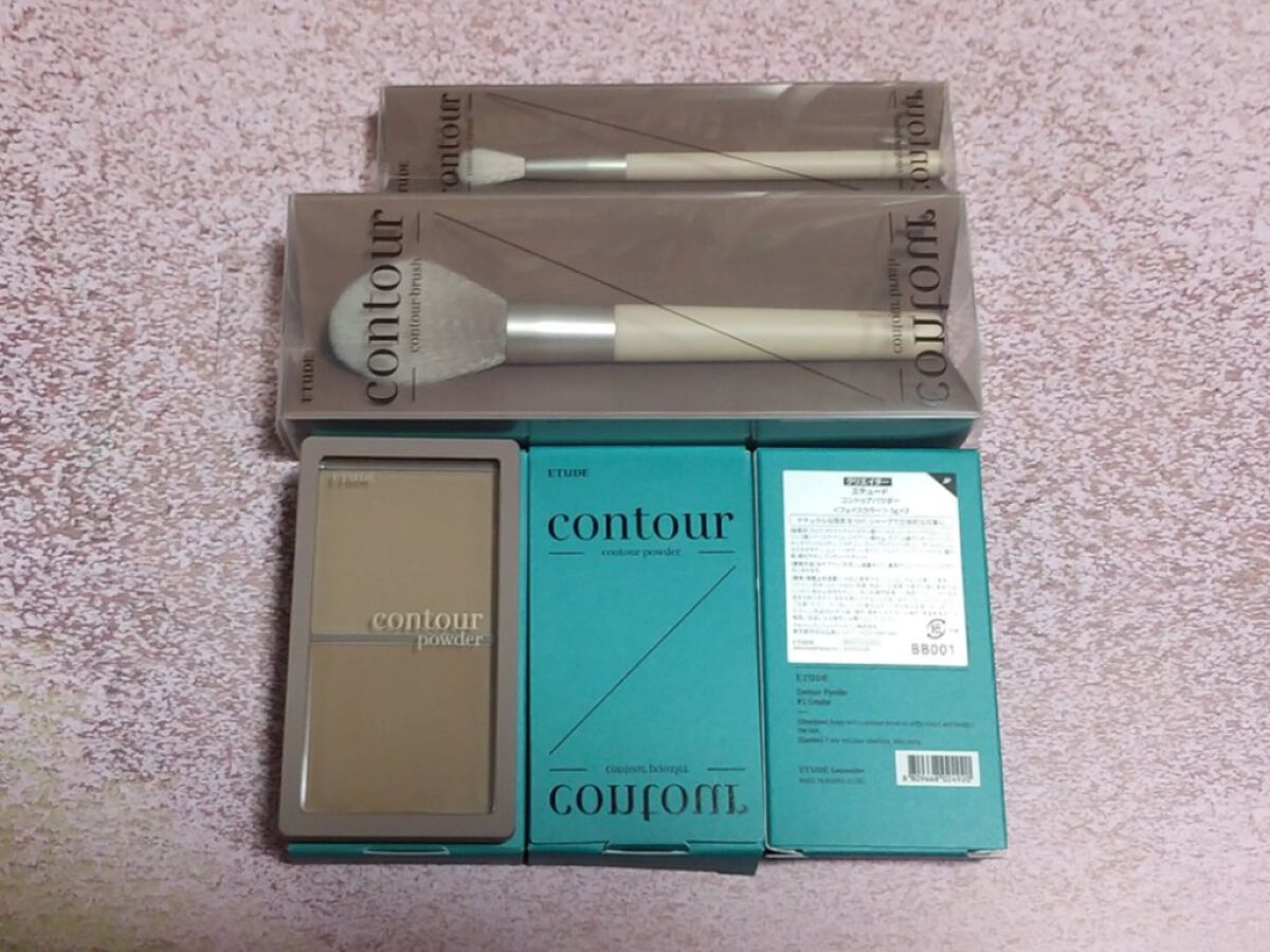 コントゥアパウダー/ETUDE/シェーディングを使ったクチコミ（1枚目）