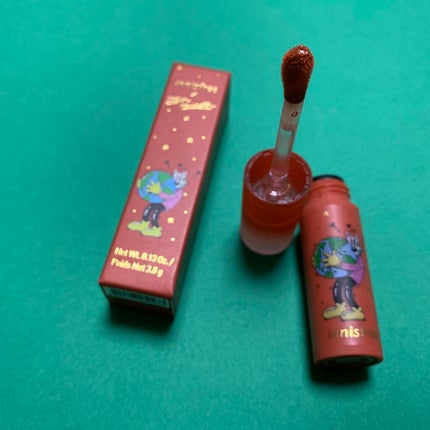 エアリー マットティント 2021 Green Holidays Edition/innisfree/口紅を使ったクチコミ(2枚目)