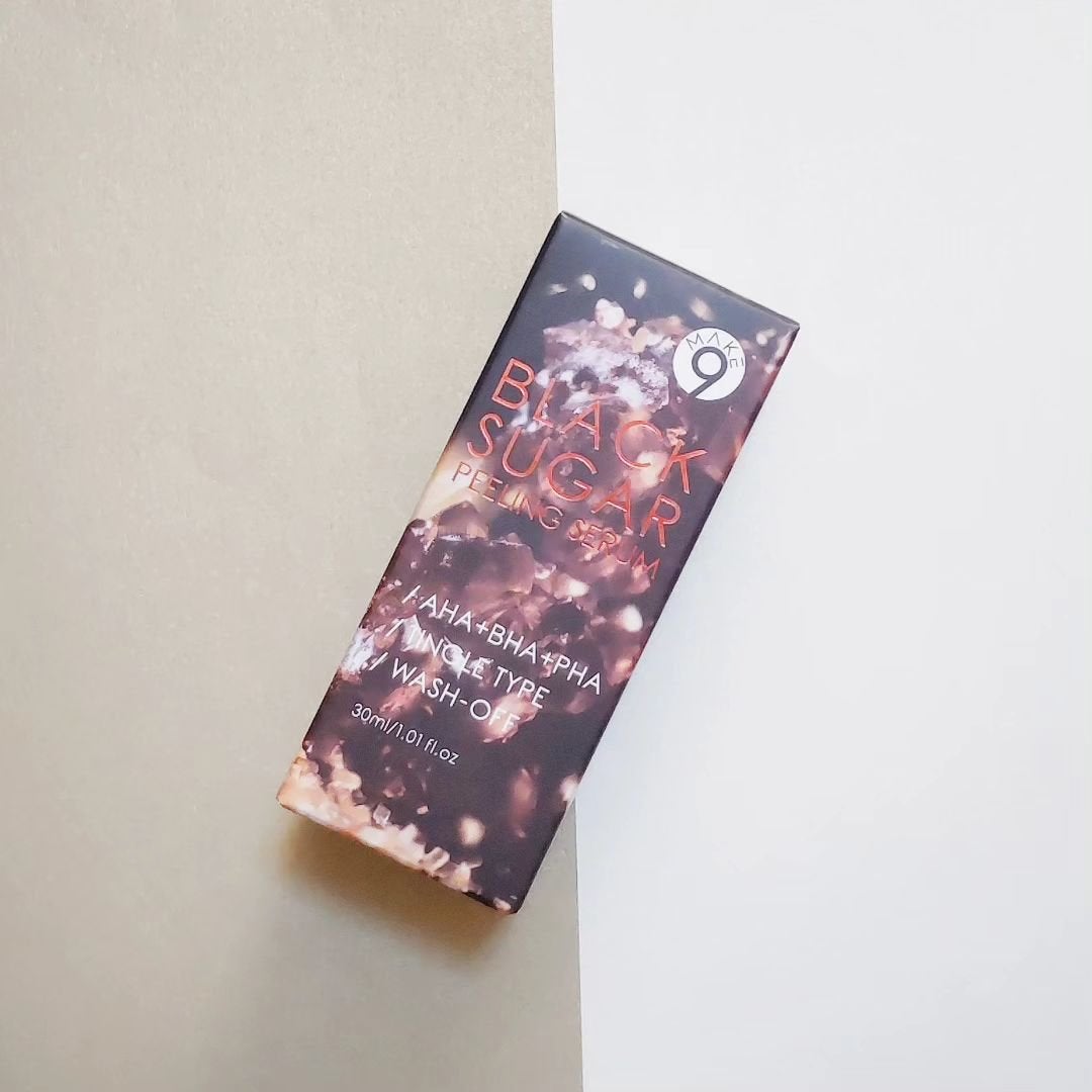 ブラックシュガーピーリングセラム/MAKE9/美容液を使ったクチコミ(2枚目)