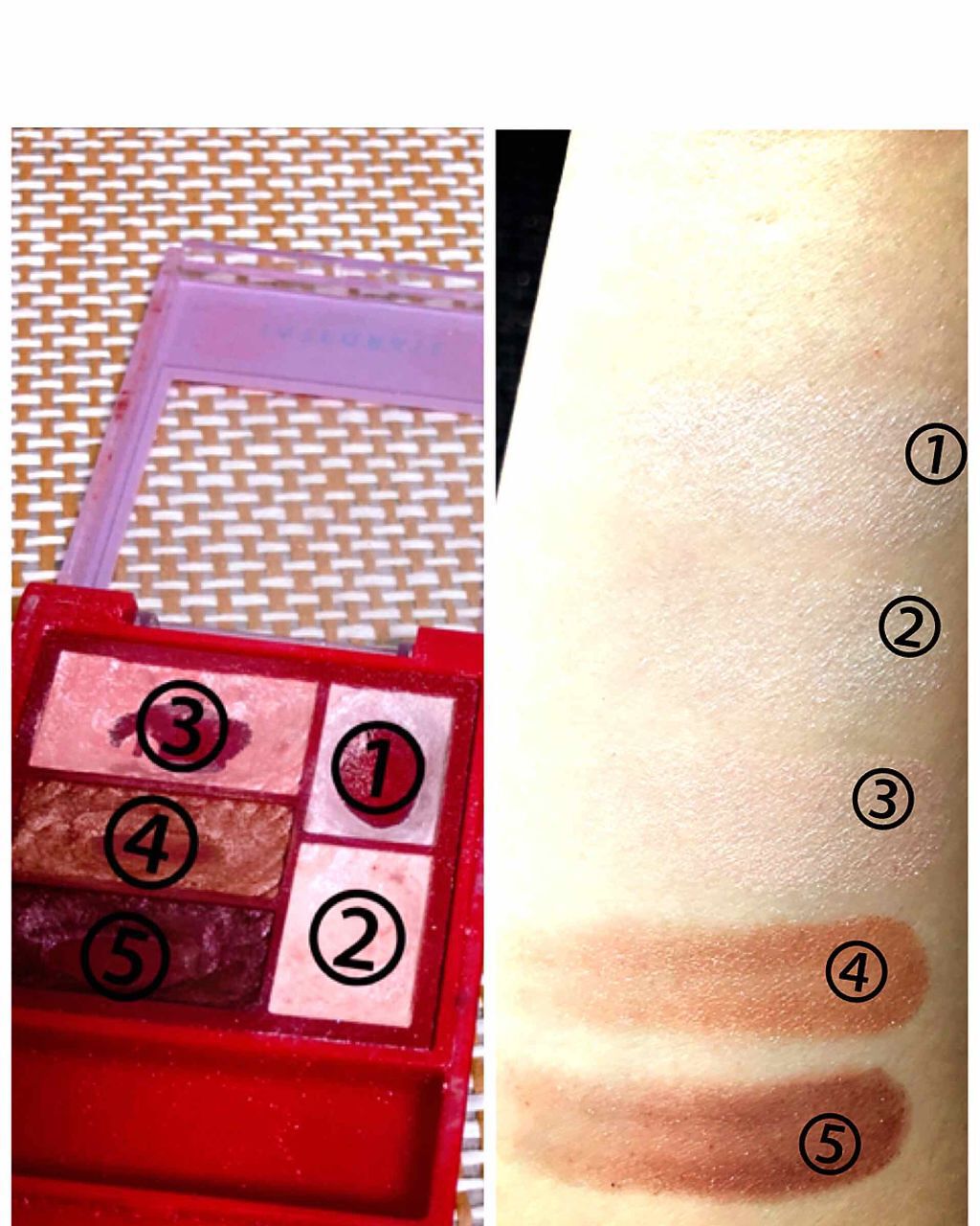 トリプルレシピアイズ/インテグレート/アイシャドウパレットを使ったクチコミ（2枚目）