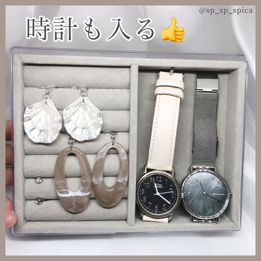 3段式クリアーケース/DAISO/その他化粧小物を使ったクチコミ(3枚目)