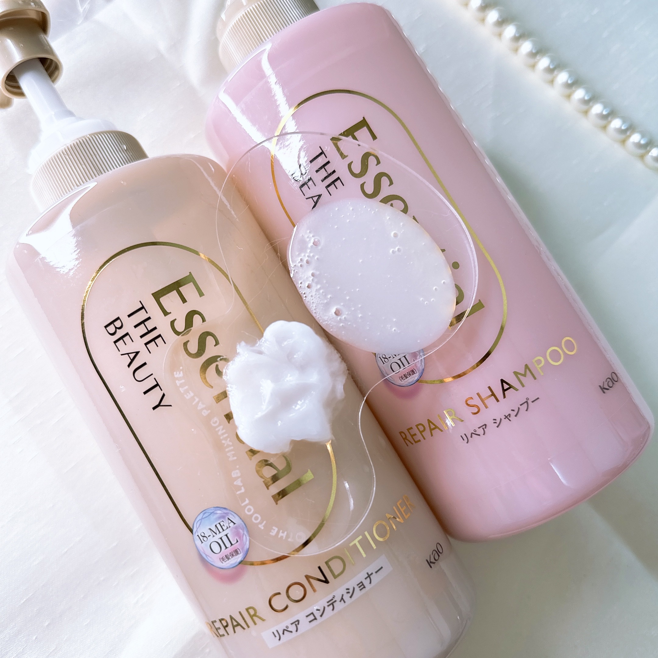 ザビューティ リペアシャンプー・コンディショナー/エッセンシャル/市販シャンプーを使ったクチコミ（3枚目）