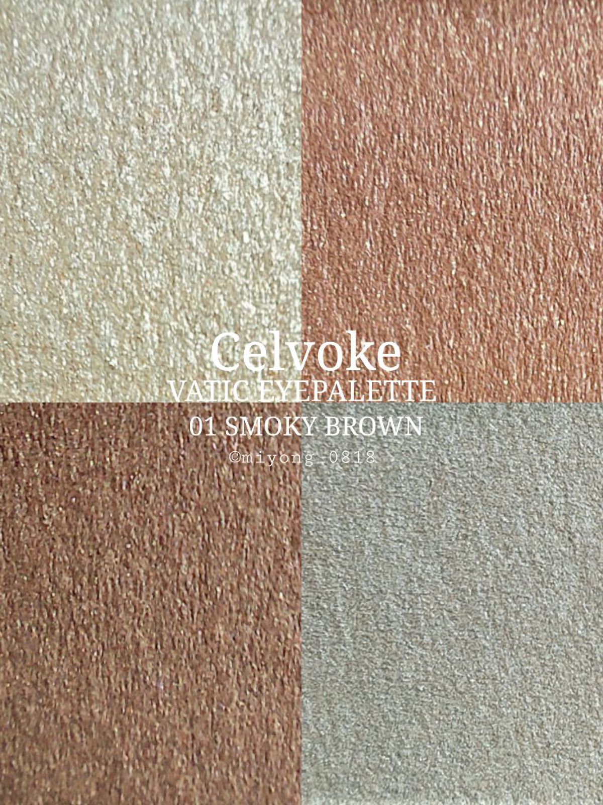 セルヴォーク ヴァティック アイパレット 01 スモーキーブラウン/Celvoke/アイシャドウパレットを使ったクチコミ（3枚目）