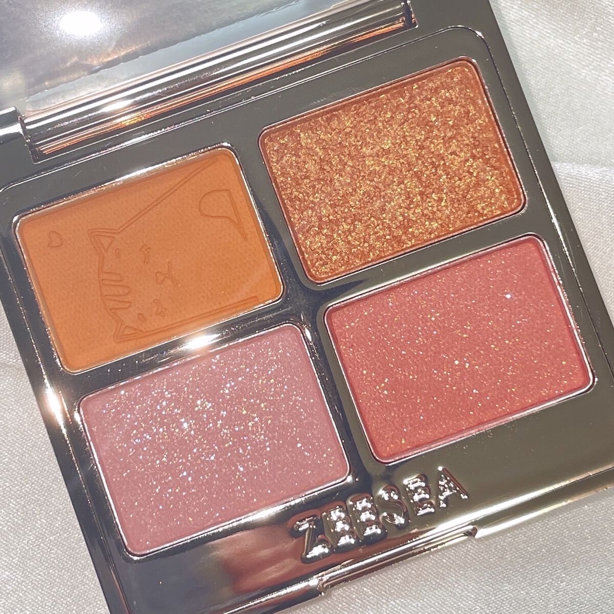 アニマルアイシャドウ(4シェード)/ZEESEA/アイシャドウパレットを使ったクチコミ（3枚目）