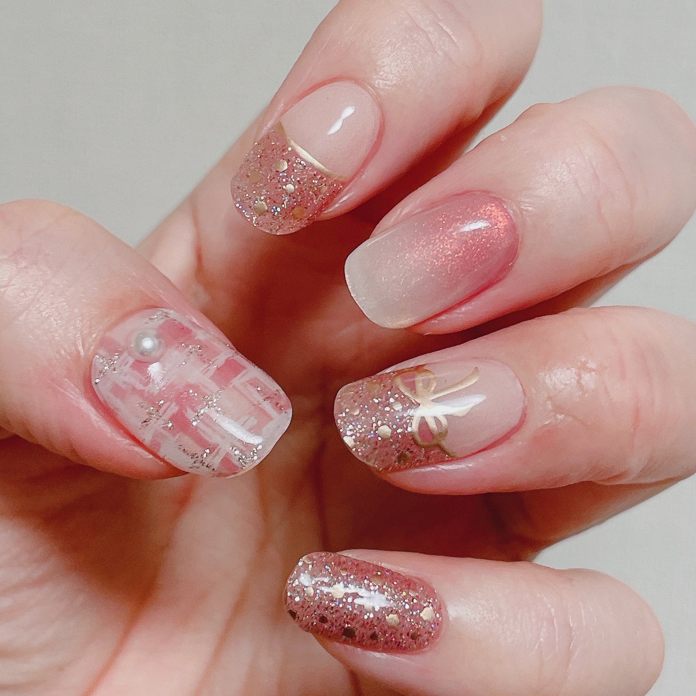 セミキュアジェルネイル(ハンド)/ohora/ネイルシールを使ったクチコミ(3枚目)