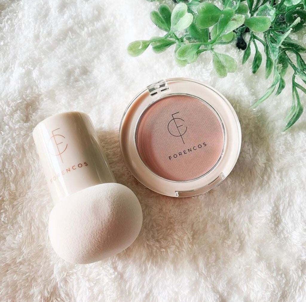 ベアブラッシャー パフ付き/フォレンコス/パウダーチークを使ったクチコミ(2枚目)