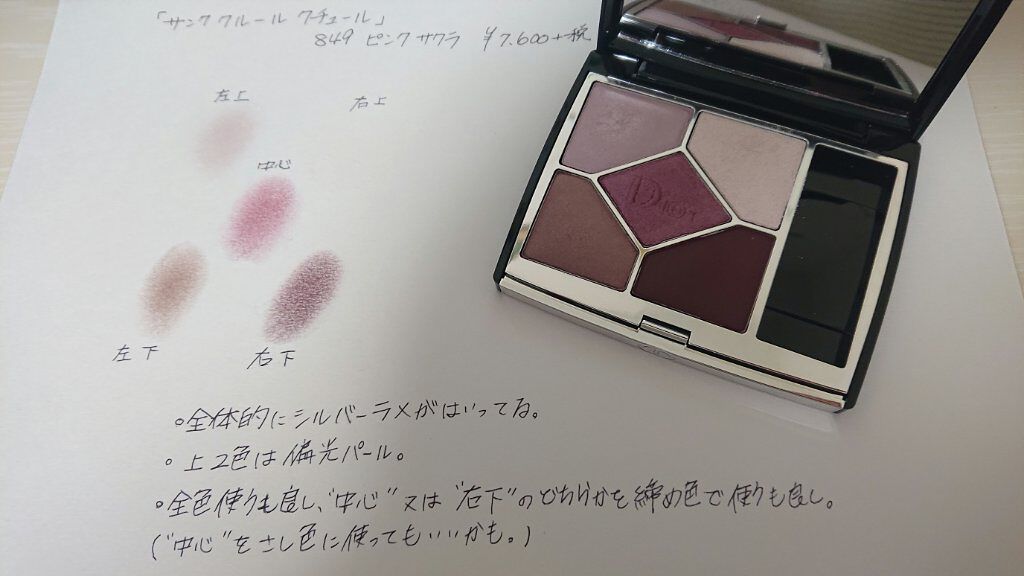 【旧】サンク クルール クチュール/Dior/アイシャドウパレットを使ったクチコミ（2枚目）