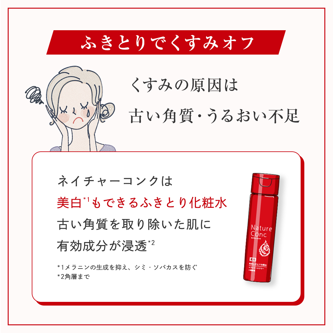ネイチャーコンク 薬用クリアローション/ネイチャーコンク/拭き取り化粧水を使ったクチコミ（3枚目）