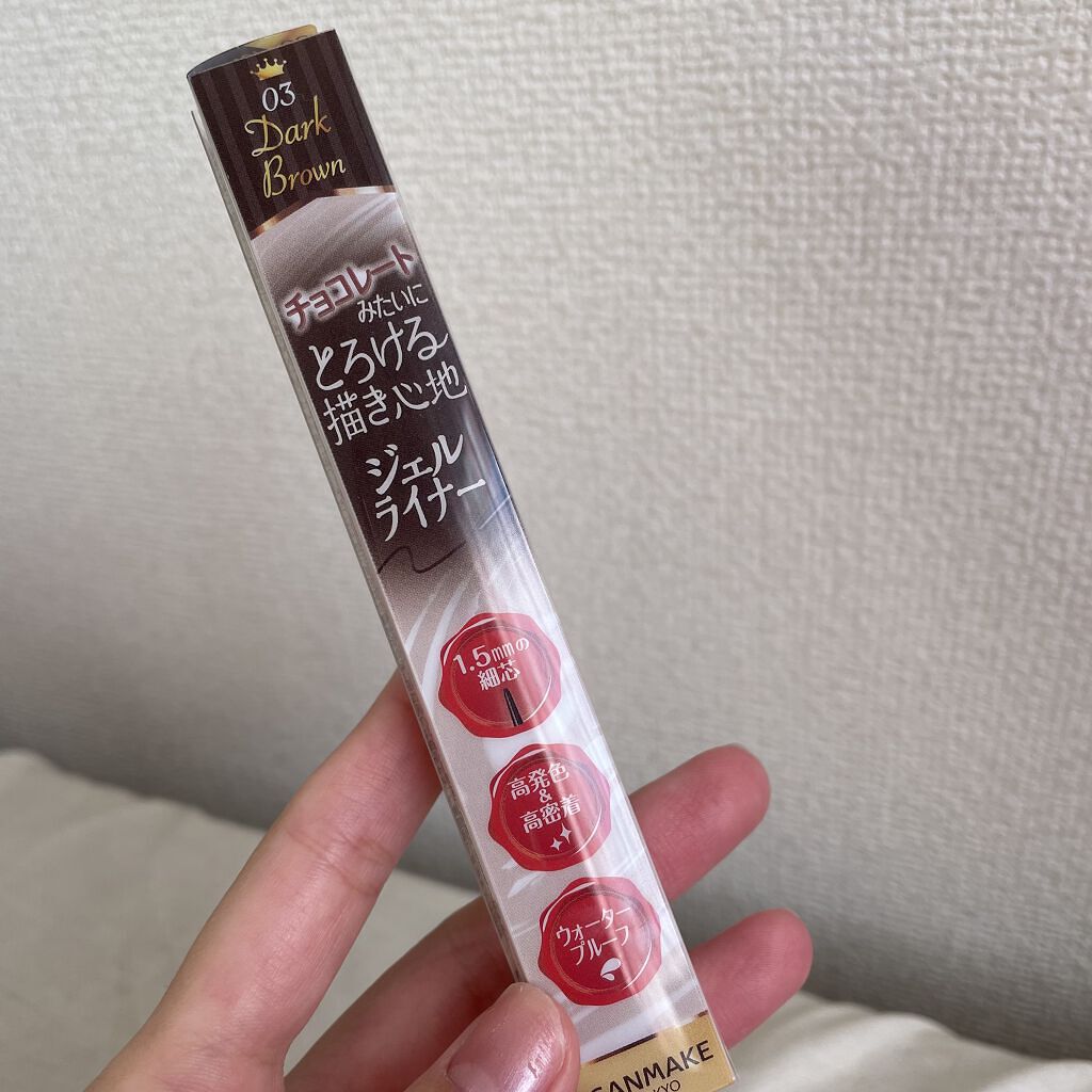 クリーミータッチライナー/キャンメイク/ジェルアイライナーを使ったクチコミ（1枚目）