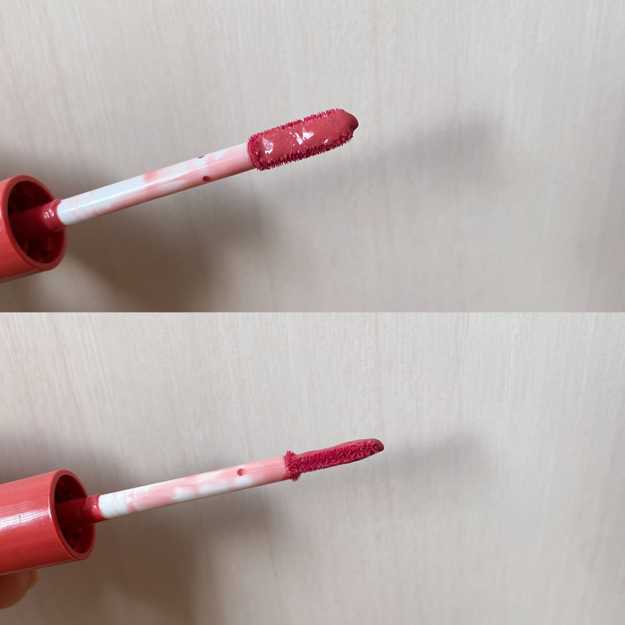 ウォータリーティントリップ 01 ナチュラルピンク/CEZANNE/リップティントを使ったクチコミ（2枚目）