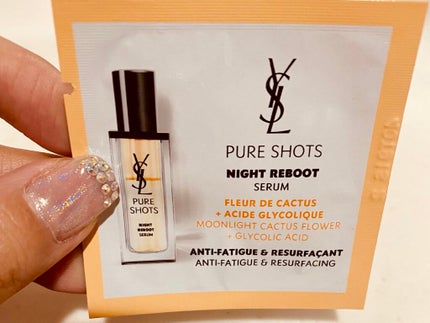 ピュアショット ナイト リチャージセラム/YVES SAINT LAURENT BEAUTE/美容液を使ったクチコミ(1枚目)