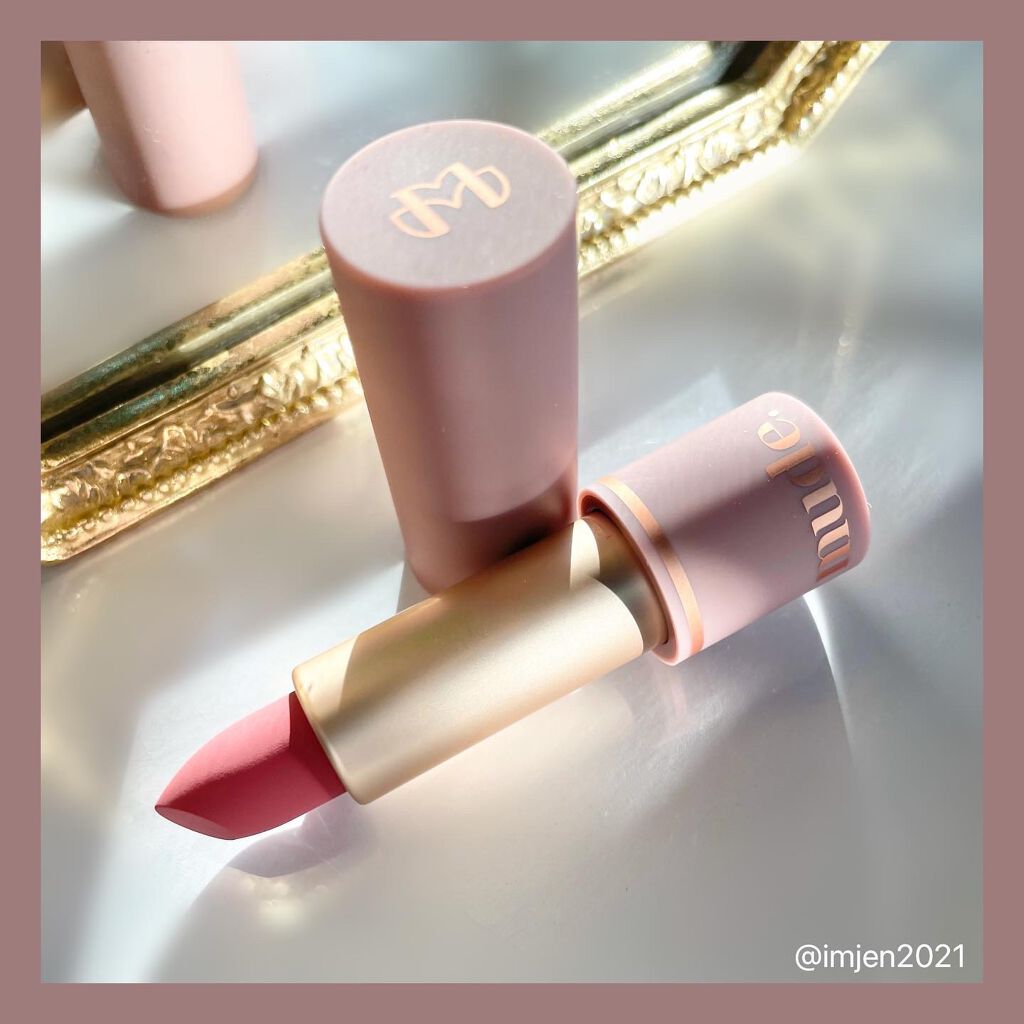 インスパイアマットリップ 01 Clear Muse/mude./口紅を使ったクチコミ（2枚目）