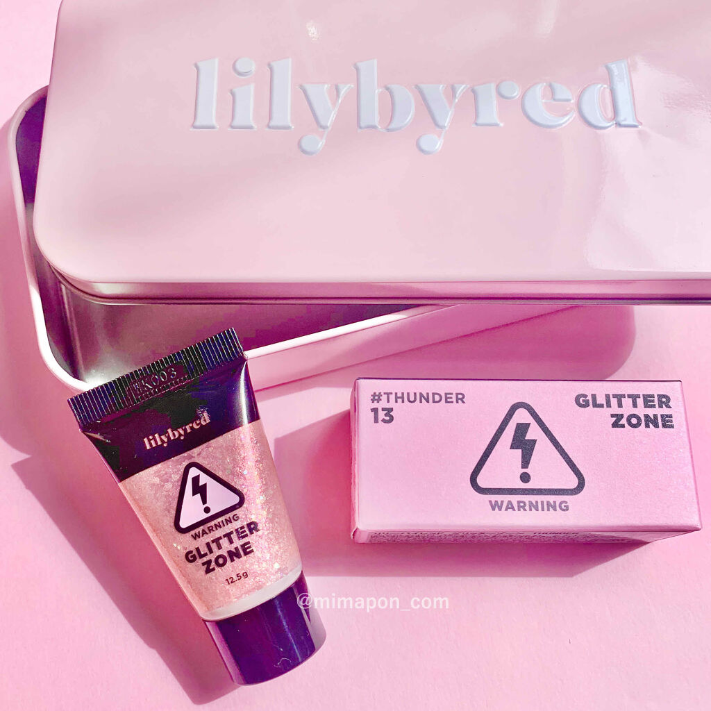 グリッターゾーン THUNDER/lilybyred/グリッターを使ったクチコミ（3枚目）