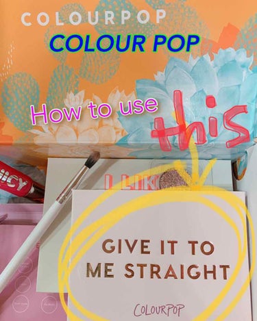 Give It To Me Straight/ColourPop/パウダーアイシャドウを使ったクチコミ（1枚目）