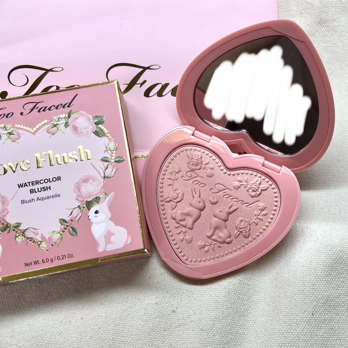  ラブ フラッシュ ウォーターカラー ブラッシュ​ ノー オーディナリー ラブ /Too Faced/パウダーチークを使ったクチコミ（2枚目）
