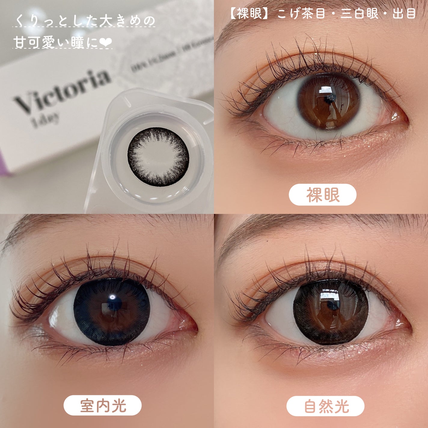 Victoria(ヴィクトリア)1day/Victoria/ワンデー(1DAY)カラコンを使ったクチコミ(3枚目)