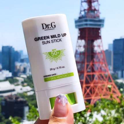 グリーンマイルドサンスティック SPF50+ PA++++/Dr.G/日焼け止めスティックを使ったクチコミ(1枚目)