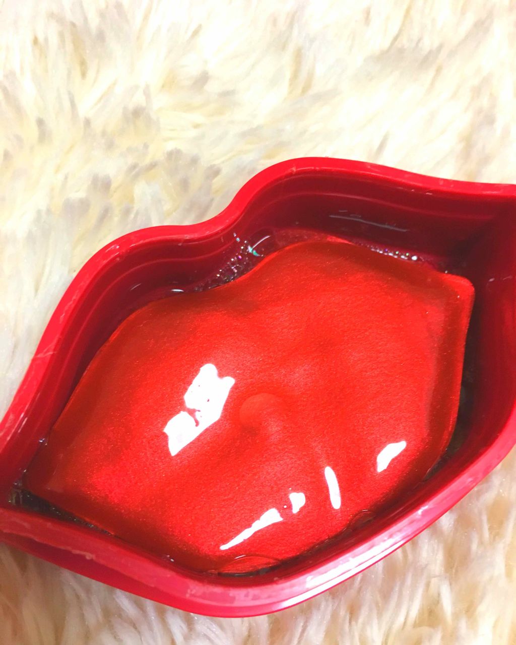 リップマスク ローズ/KOCOSTAR(ココスター)/シートマスク・パックを使ったクチコミ(3枚目)