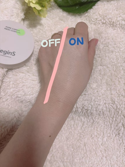 Pore Caring Mesh Cushion/BeginS by JUNGSAEMMOOL/クッションファンデーションを使ったクチコミ(4枚目)