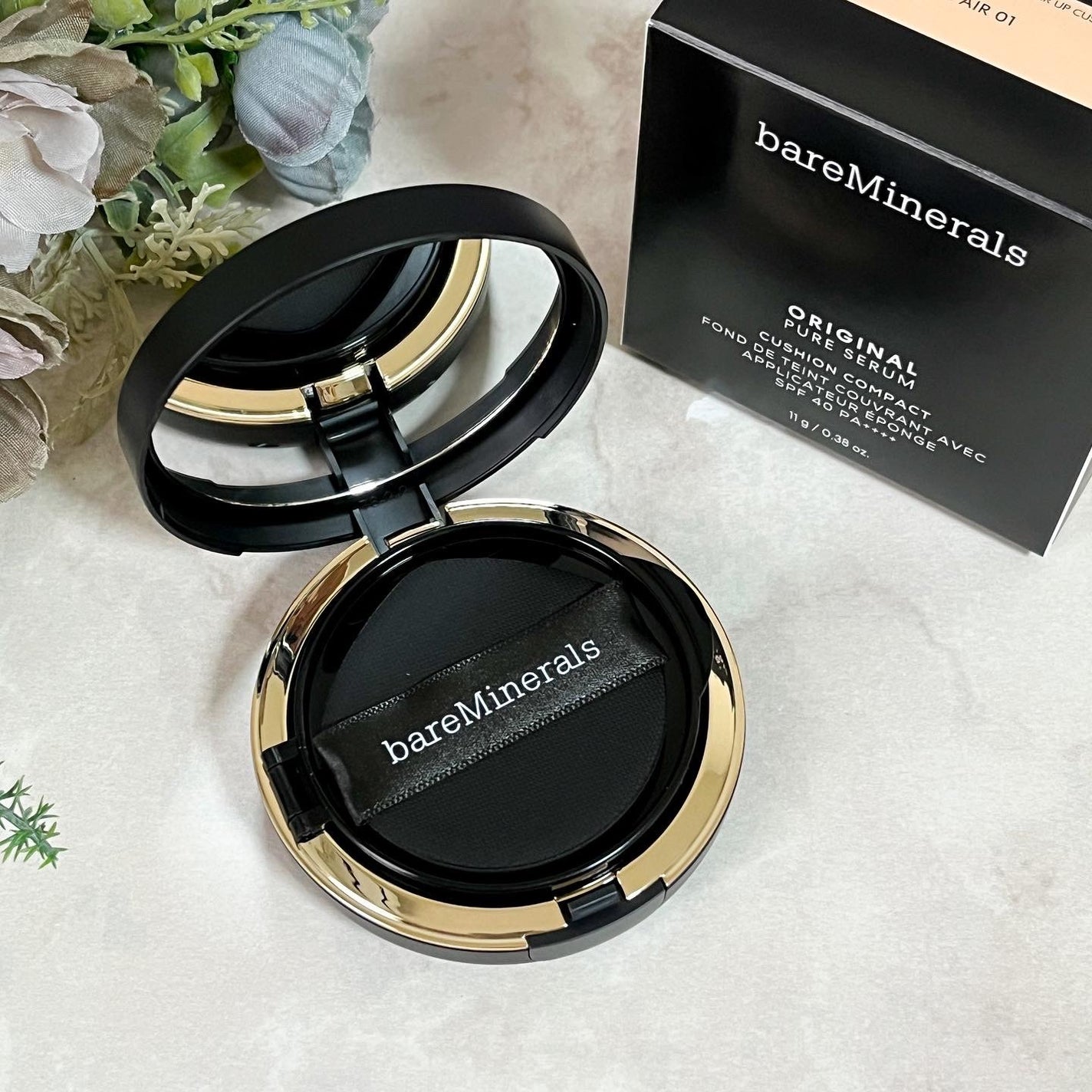 オリジナル ピュア セラム カバーアップ クッション/bareMinerals/クッションファンデーションを使ったクチコミ(2枚目)