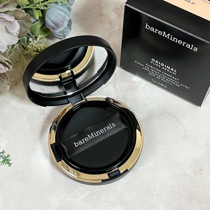 オリジナル ピュア セラム カバーアップ クッション/bareMinerals/クッションファンデーションを使ったクチコミ(2枚目)