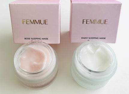 ローズウォーター スリーピングマスク/FEMMUE/フェイスクリームを使ったクチコミ(2枚目)