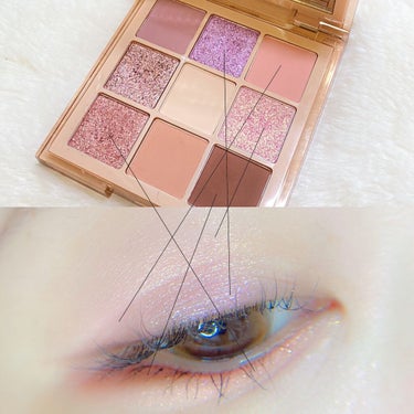 NUDE obsessions  Nude Light/Huda Beauty/アイシャドウパレットを使ったクチコミ（2枚目）