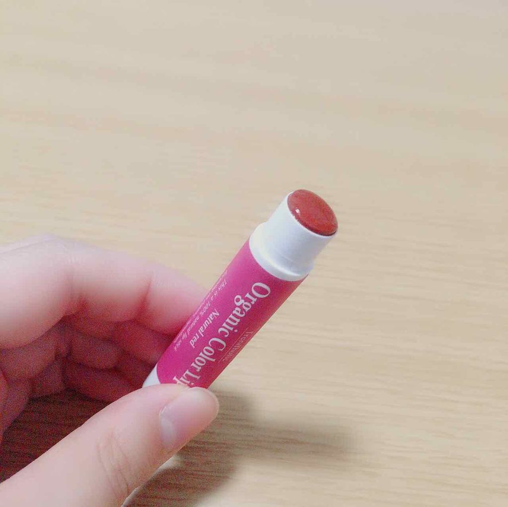 オーガニック カラーリップ 03 ナチュラルレッド/トレンドホリック/リップケアを使ったクチコミ(2枚目)