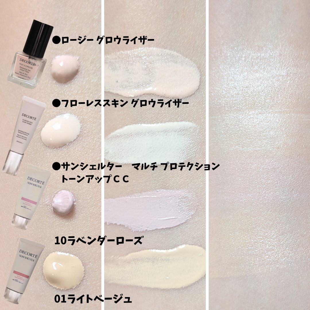 ロージー グロウライザー/DECORTÉ/化粧下地を使ったクチコミ（3枚目）